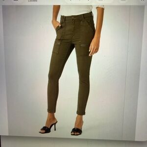 Joie Olive Ankle Length Pant with Side Zippers Size 25